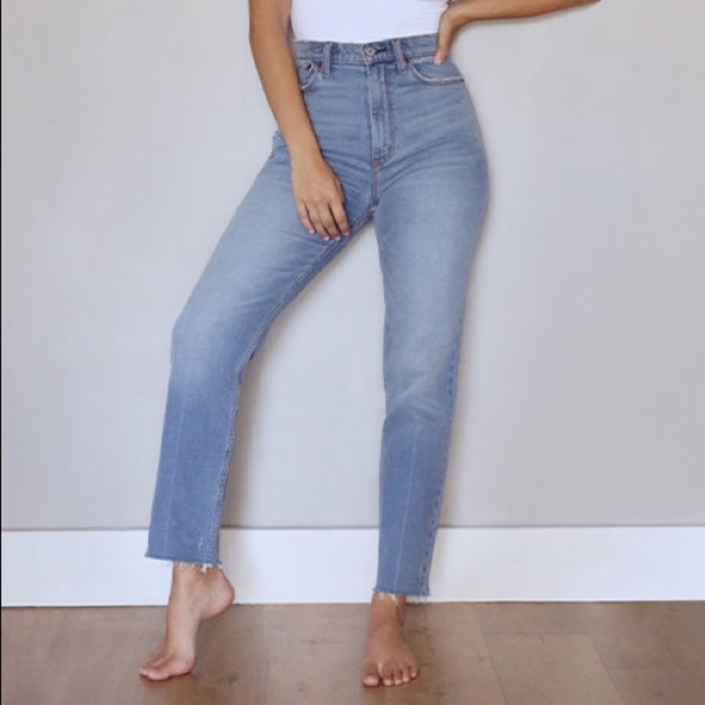 Abercrombie A&F Zoe Natural High Rise Jeans Sz 27